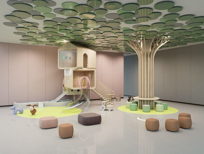 design 2d and 3d nursery, kids room, toddler and play room