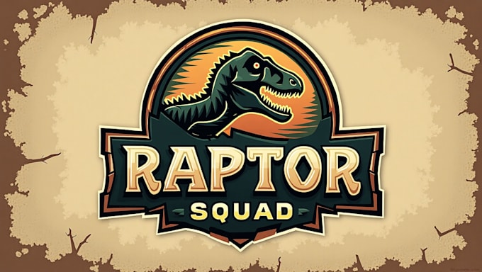 create custom raptor squad logo with unlimited revision