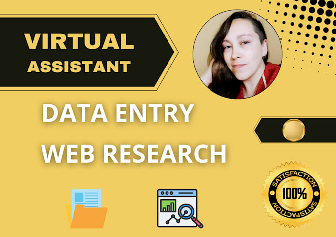 do fast and accurate data entry and web research for you