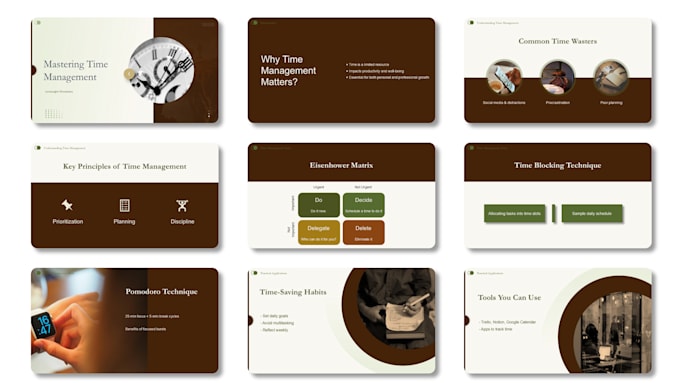 design slides for teaching or training