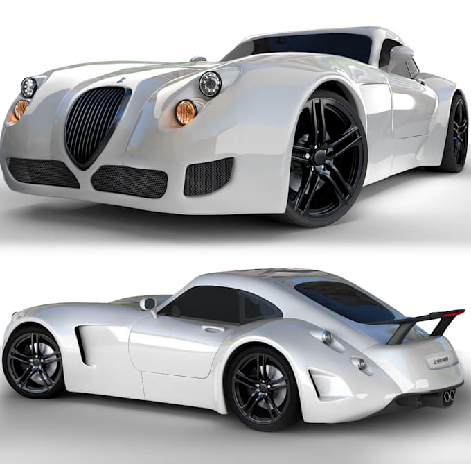 3dprint,sculpt3d wiesmann car,glb vehicles model,2ddraw to 3d car,cgi render,gta