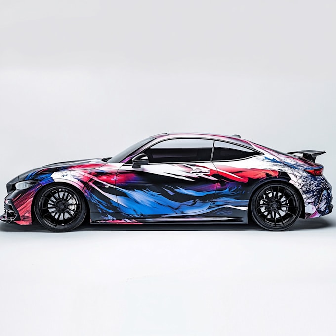design vehicle wrap design, car wrap design, van wrap design