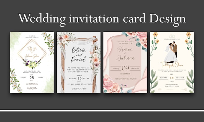 design a wedding invitation card