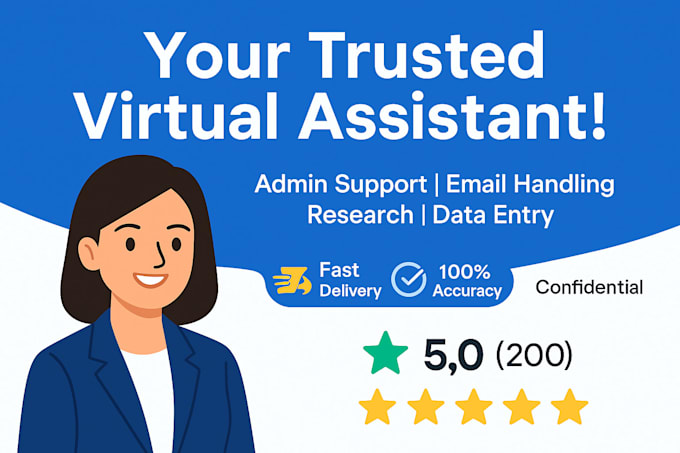 be your reliable virtual assistant for admin support and research
