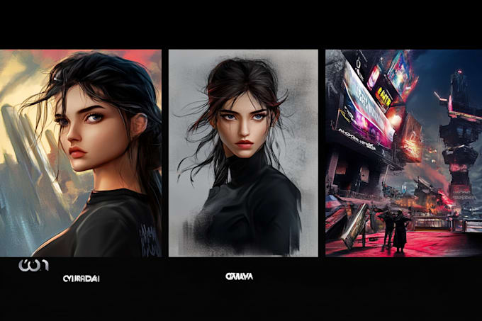 draw character design, concept art, or game assets