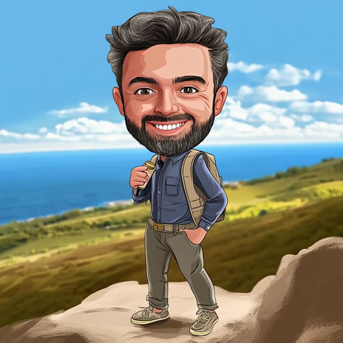 make a cartoon caricature design for you