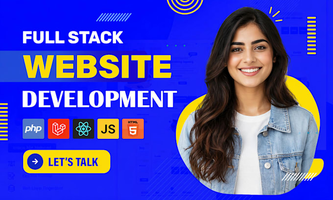 do website development as full stack web developer, front end, backend developer