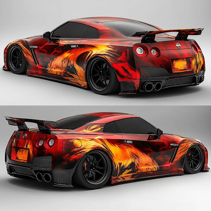 wrap design racing car wrap, car wrap design