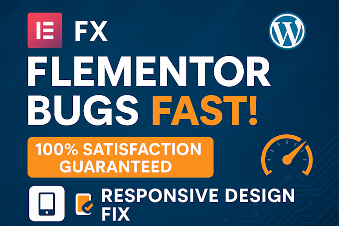fix any elementor issues or bugs on your wordpress website
