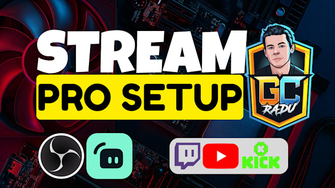 setup configure obs studio for live streaming recording