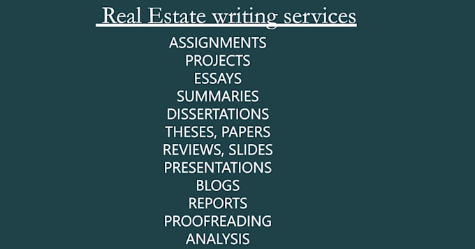 do real estate research, valuation appraisal, investment analysis, case study
