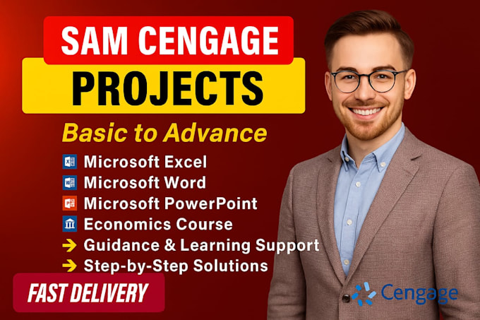 do sam cengage, ms office, excel, word, access, and powerpoint projects