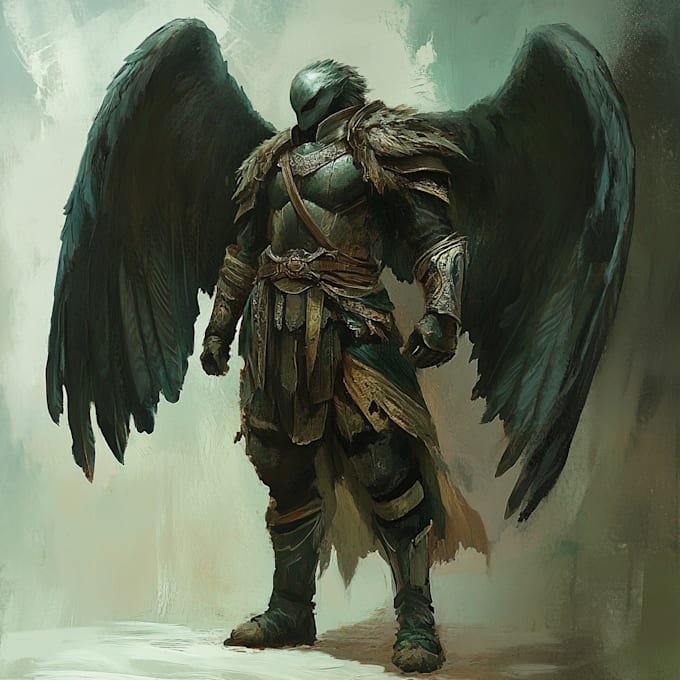 paint a character illustration in a fantasy world