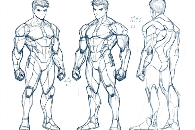 make an anime sketch for you
