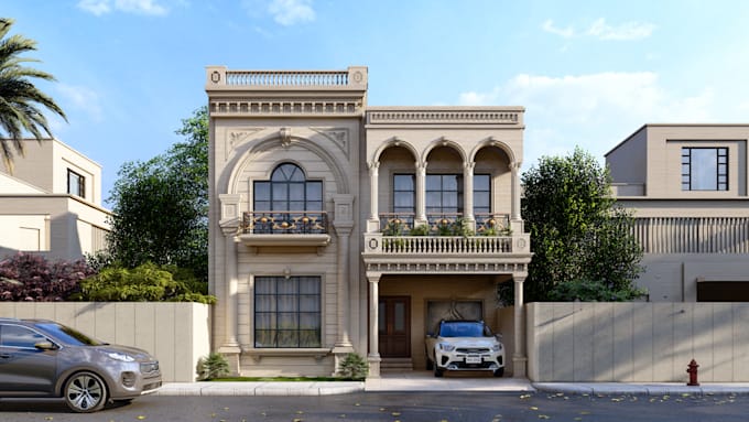 design, model, visualize, render classical interior and exterior for your house
