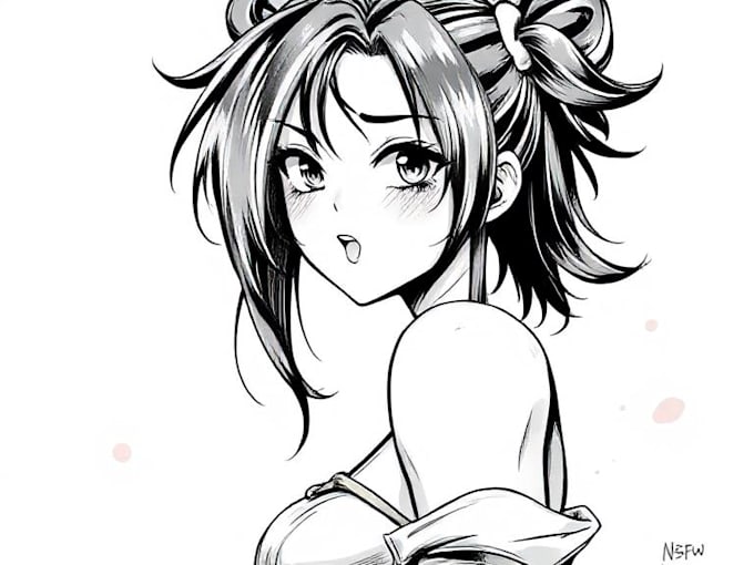 drawing a comic manga character concept nsfw
