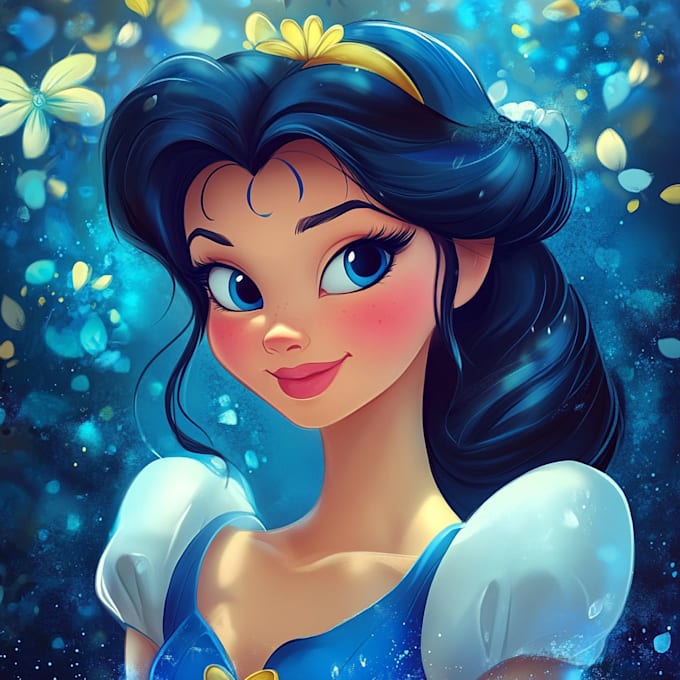 make a your portrait into a disney style cartoon