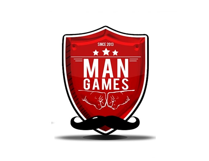 design elegant motivation man games logo