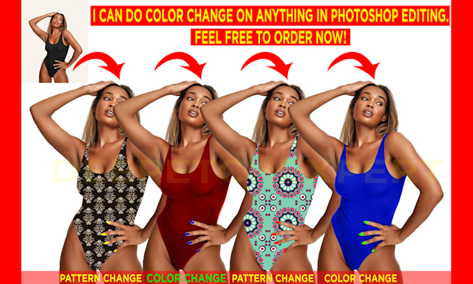 do change color of clothing, product, anything in photoshop