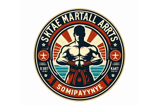 create a jiu jitsu, martial arts for gym logo