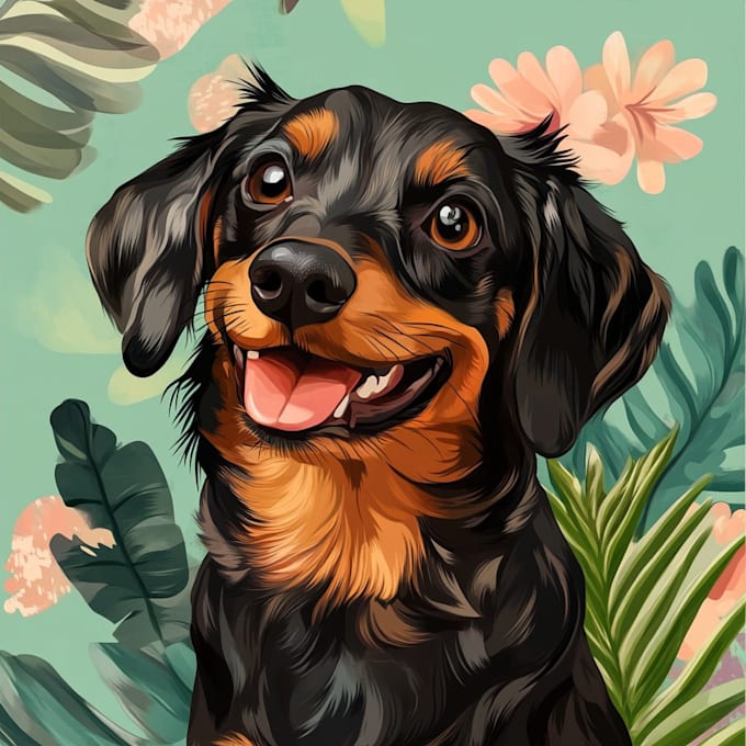 draw a custom disney pet portrait