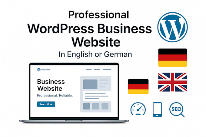 create german wordpress website business website wordpress website in english