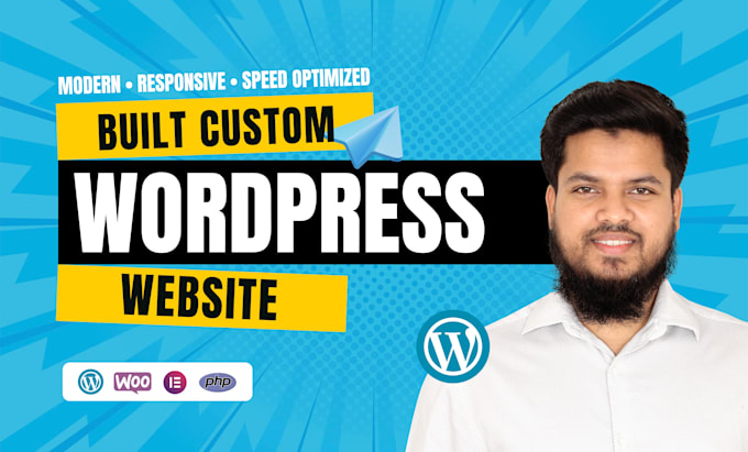 build custom wordpress website design elementor and woocommerce expert