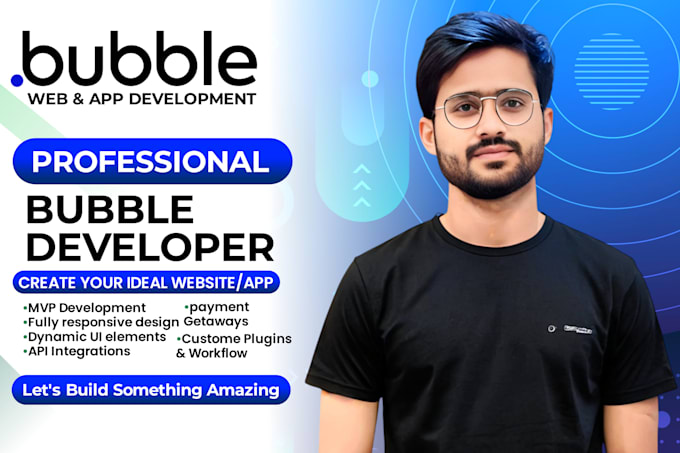develop bubble io app and web, bubble mvp, bubble saas and bubble io websit