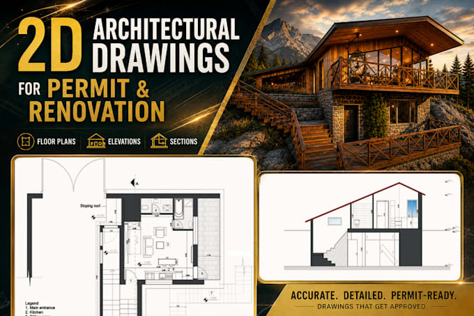 be your architect for renovation layout and permit drawing