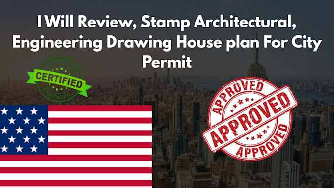 Permit Review Symbol Review stamp architectural, engineering drawing floor plan mep for city ...