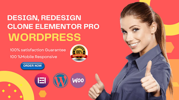 design, redesign, clone or develop your wordpress website development