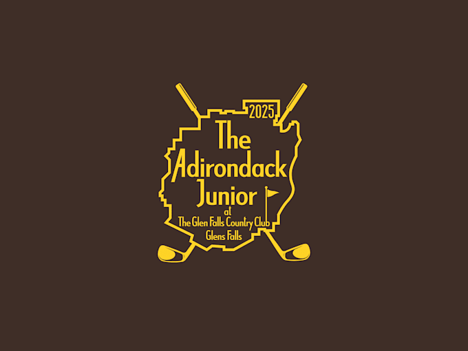 create a modern minimalist golf tournament logo design