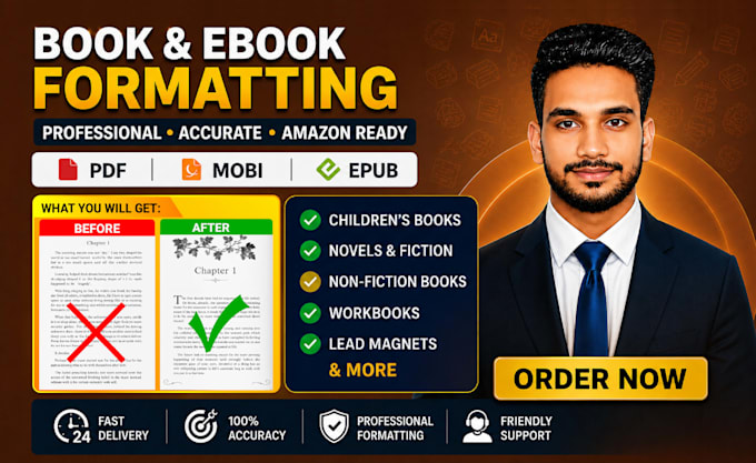 book formatting, book design, ebook design, and book typesetting