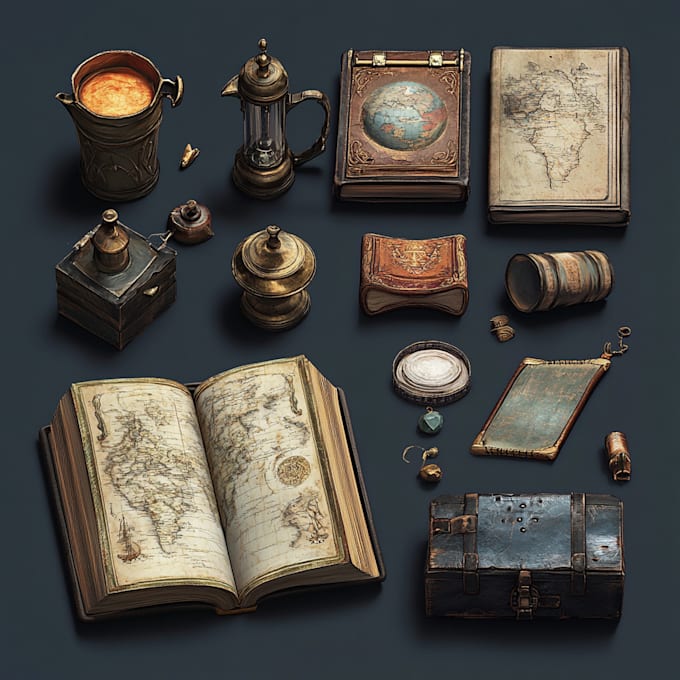 Draw 2d game art, 2d game assets, 2d props icons objects by Rubyibson ...