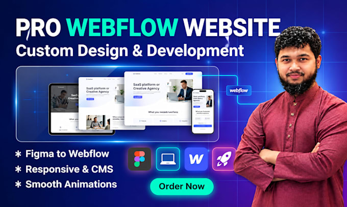 design, develop, or redesign your webflow website professionally
