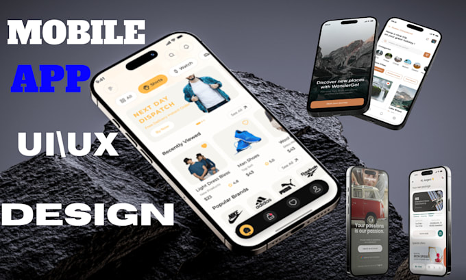 Design unique mobile app screens ui ux in figma by Benzima_leo | Fiverr