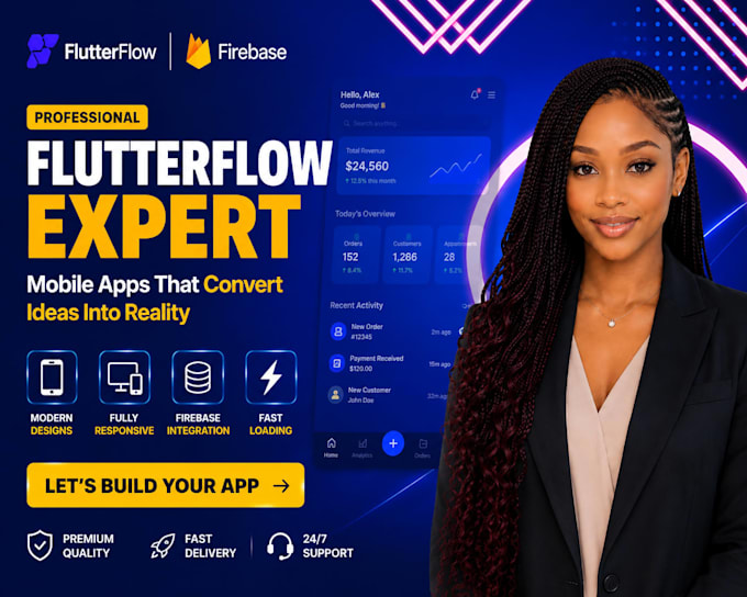do flutterflow mobile app development, app creation for ios and android flutter