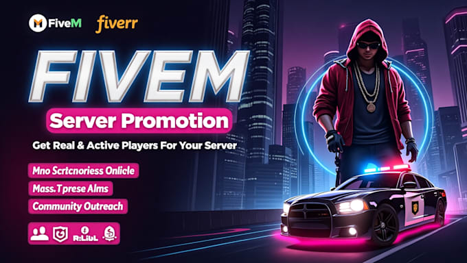do fivem server promotion, active fivem server, rust, discord server promotion