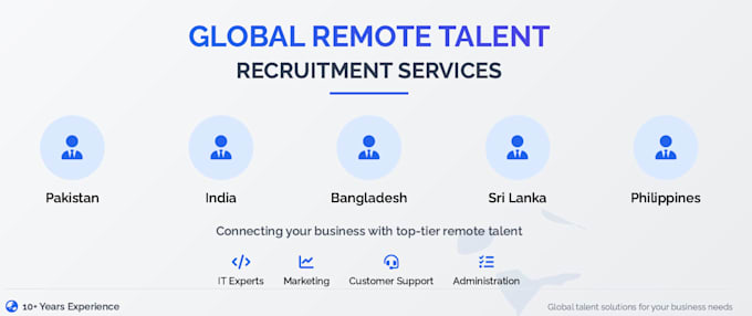 establish a remote work setup and recruit top talent
