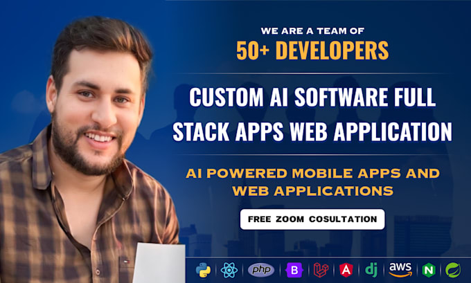 Develop ai powered full stack mobile and web apps using react, flutter ...