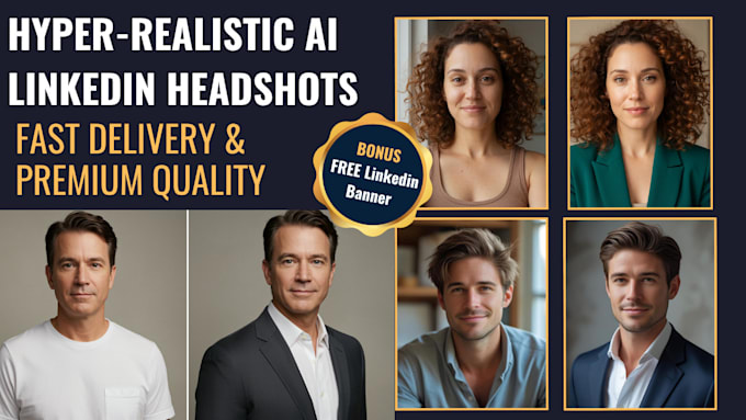 Create hyper realistic ai linkedin headshots for professionals by ...