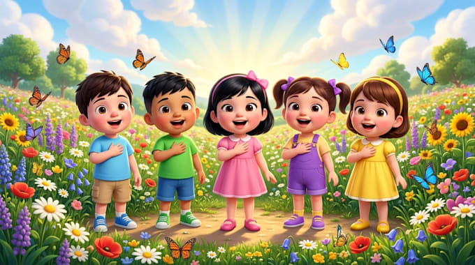 create captivating children story book illustration using ai