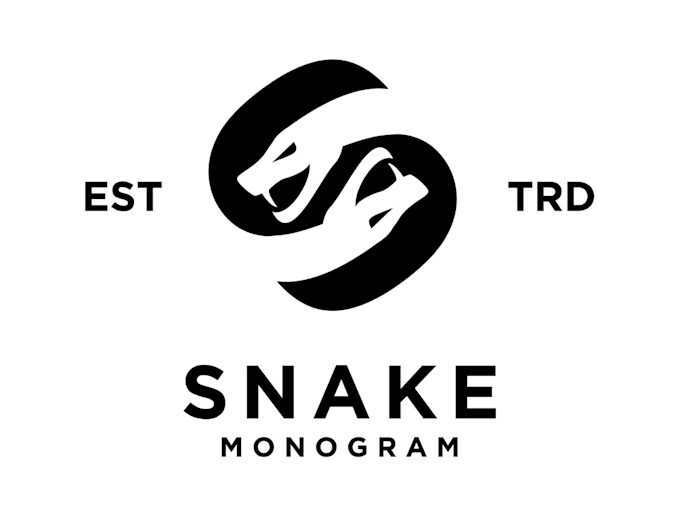 design a unique snake logo in short time