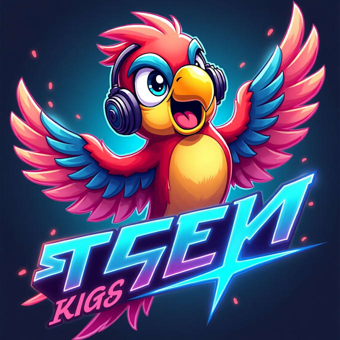 design high quality parrot esport mascot logo with fastest delivery