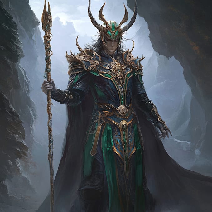 draw your fantasy character, rpg character or portrait