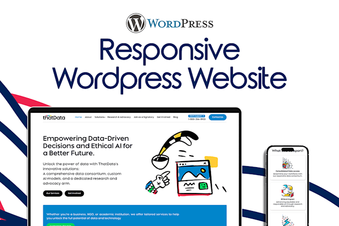 design and build a responsive wordpress website