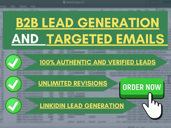 Do b2b lead generation for professional use in any industry by ...