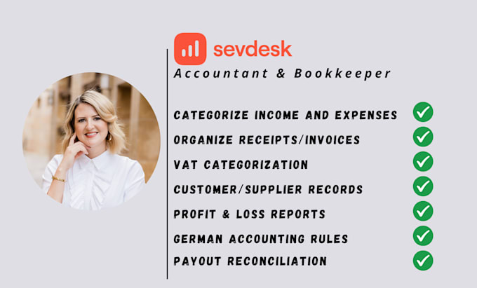 do accounting and bookkeeping on sevdesk german software