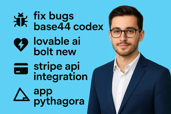 fix bugs base44 codex lovable ai bolt new stripe api integration app pythagora