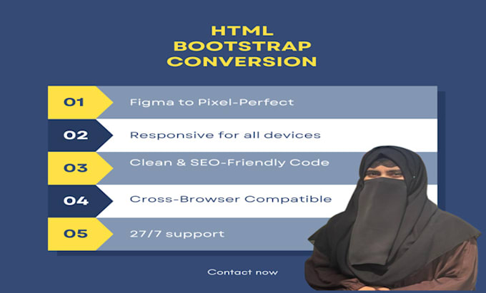 convert figma or xd designs into clean, responsive HTML code